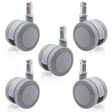 画像をギャラリービューアに読み込む, ENJOY 二色成形ウレタンキャスター 輪径50mm IKEA イケア オフィスチェア 椅子交換用 差込式 シャフト径 10mm (5個セット) (5007GUG-14-NC-IK)