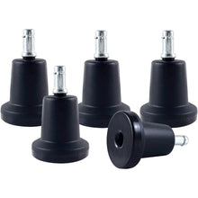 画像をギャラリービューアに読み込む, ENJOY OAチェア用固定脚 オフィスチェア 椅子交換用 安定 転倒防止 差込式 シャフト径 11mm (5個セット) (GL-B336356)