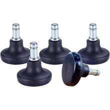 画像をギャラリービューアに読み込む, ENJOYキャスターチェア用固定脚 IKEA イケア キャスターチェア 椅子交換用 安定 転倒防止 差込式 シャフト径 10mm (5個セット) (GL-B203750-IK)
