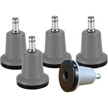 画像をギャラリービューアに読み込む, ENJOY OAチェア用固定脚 オフィスチェア 椅子交換用 安定 転倒防止 差込式 シャフト径 11mm (5個セット) (GL-GB336356)