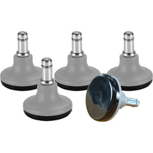 画像をギャラリービューアに読み込む, ENJOYキャスターチェア用固定脚 IKEA イケア キャスターチェア 椅子交換用 安定 転倒防止 差込式 シャフト径 10mm (5個セット) (GL-GB203750-IK)