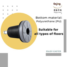 画像をギャラリービューアに読み込む, ENJOY OAチェア用ウレタン製固定脚 オフィスチェア 椅子交換用 安定 転倒防止 差込式 シャフト径 11mm (5個セット) (GL-BUG336356)
